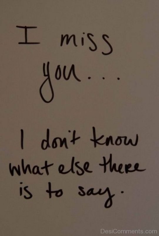 I Miss You Image-DC049