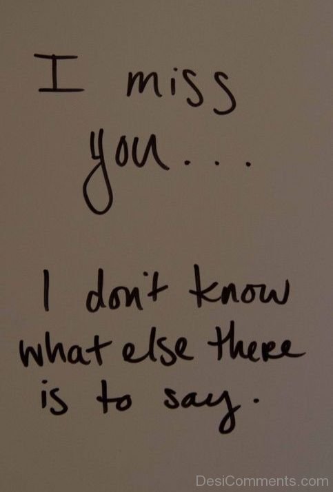 I Miss You Image