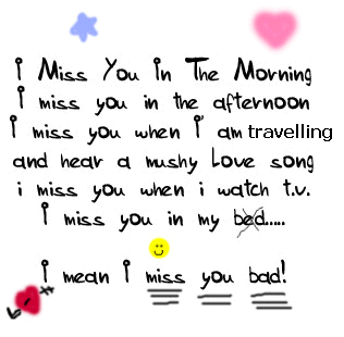I Miss You In The Morning