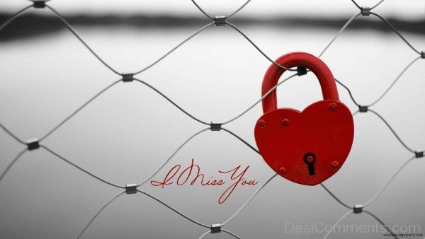 I Miss You Love Lock Image-umt710DESI16