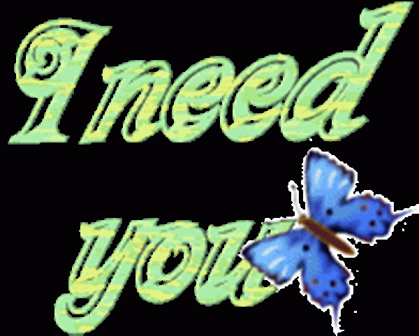 I Need You Butterfly Graphic Image