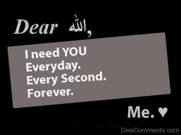 I Need You Everyday,Every Second