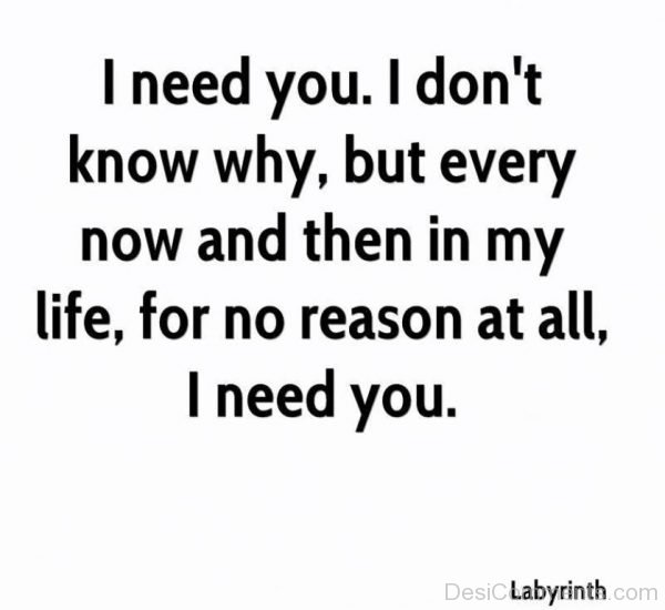I Need You I Don't Know Why-DC34