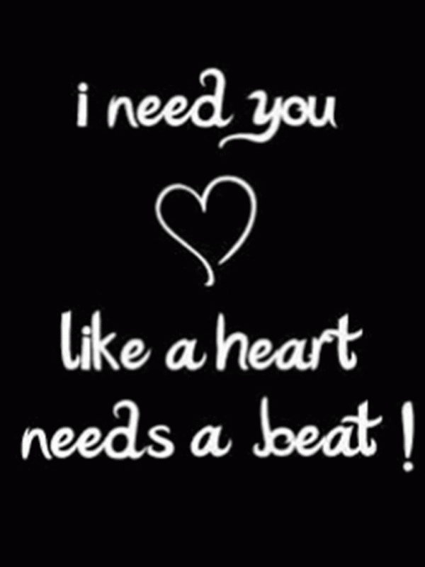 I Need You Like A Heart Needs A Beat