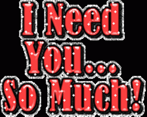 I Need You So Much Glitter Image