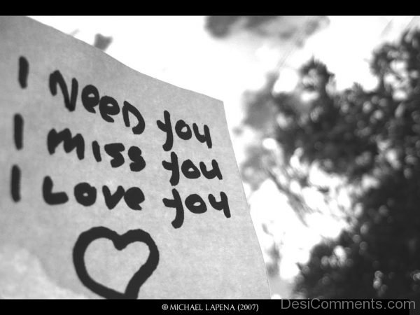 I Need You,I Miss You,I Love You-DC63