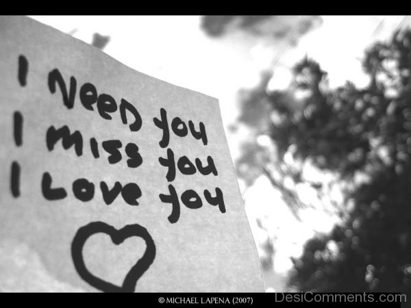 I Need You,I Miss You,I Love You