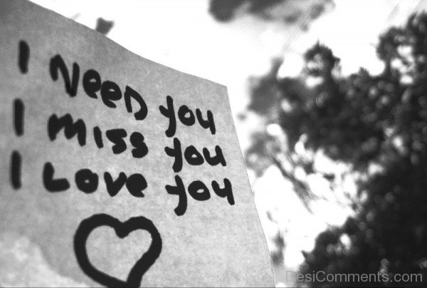 I Need You,I Miss You,I Love You