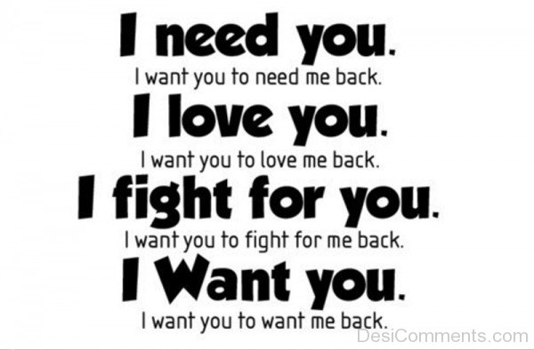 I Need You,Love You