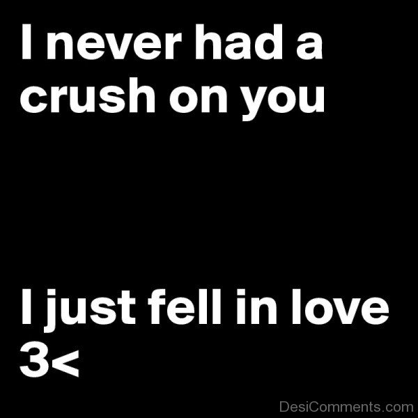 I Never Had A Crush On You-tr515DC16
