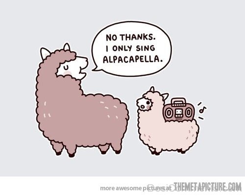 I Only Sing Alpacapella