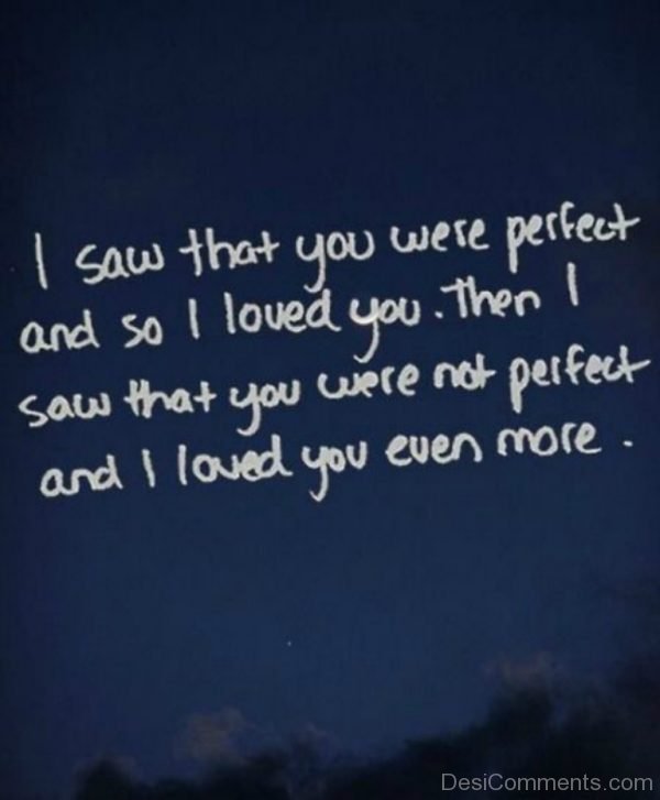 I Saw That You Were Perfect-Dc074