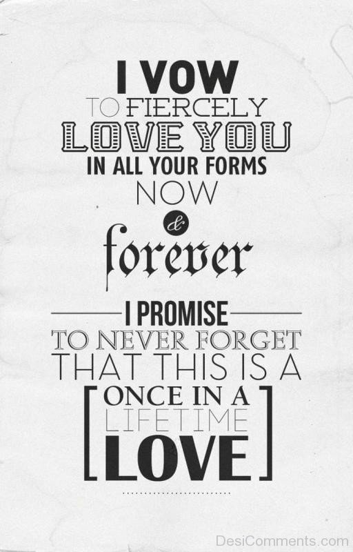 I Vow To Fiercely In All Your Forms