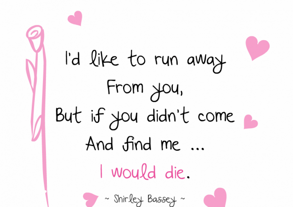 I’d Like To Run Away From You