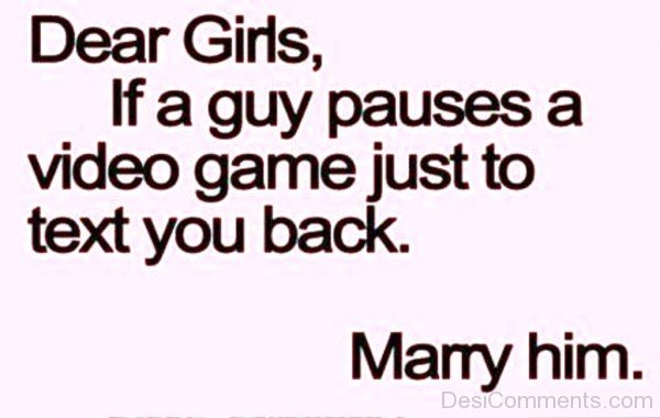 If A Guy Pauses A Video Game