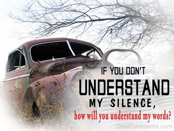 If You Don’t Understand My Silence