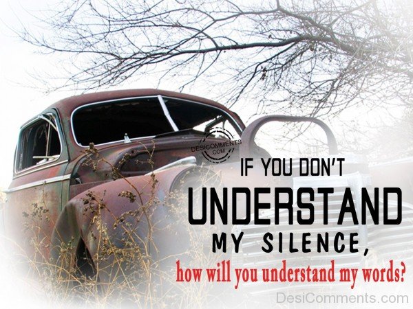 If You Don't Understand My Silence