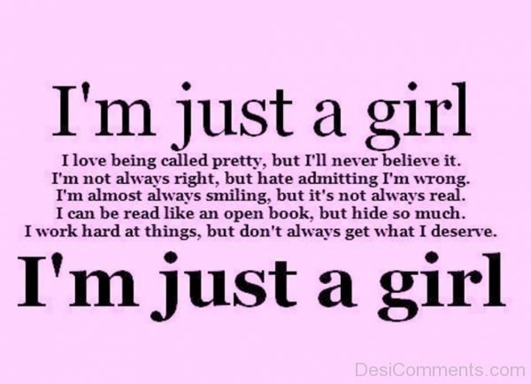 I'm Just A Girl-Dc091