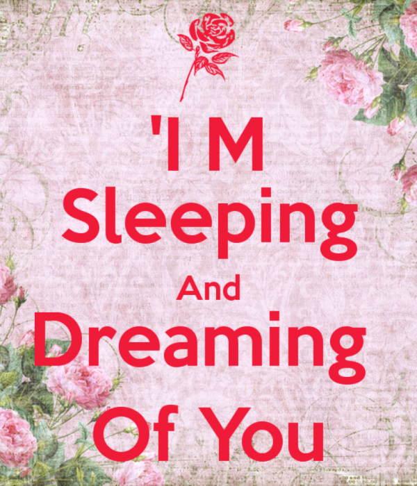 I’m Sleeping And Dreaming Of You