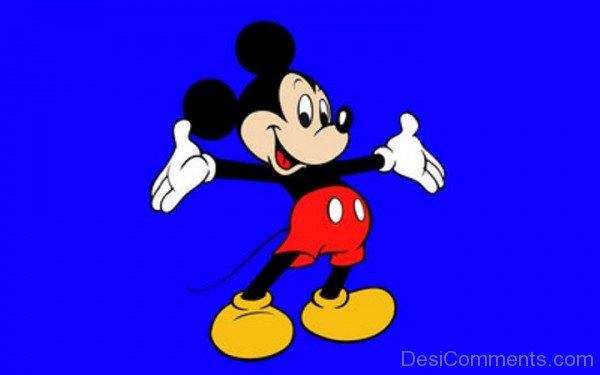 Image Of Micky Mouse In Open Hand