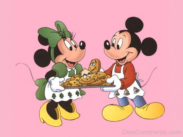 Image Of Micky Mouse with Minnie Micky Mouse