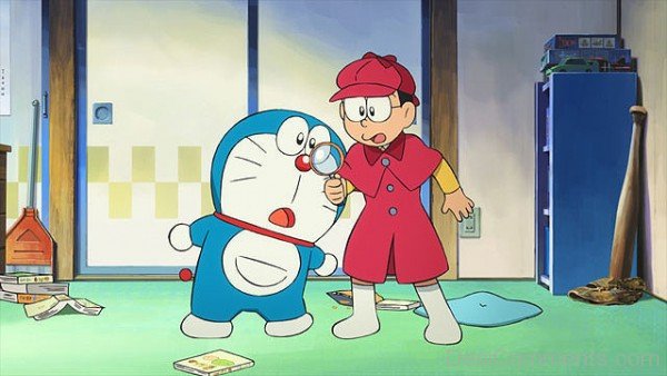 Image Of Nobita As A Deteactive
