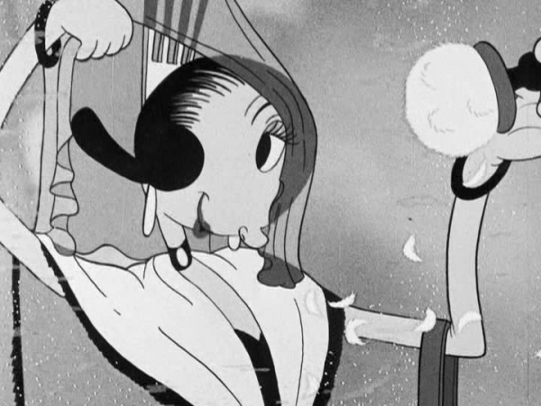 Image Of Olive Oyl Doing Make Up