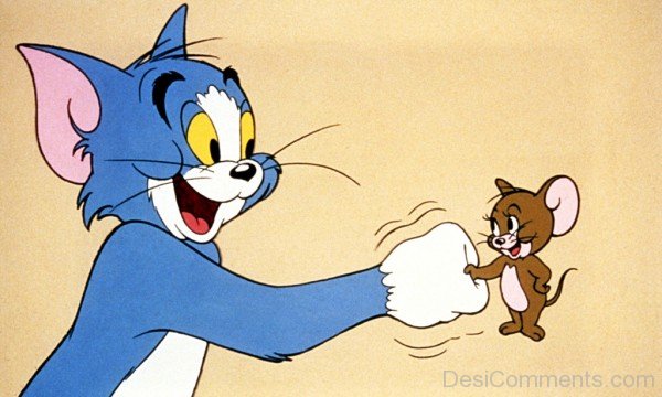 Image Of Tom Shake Hand With Jerry