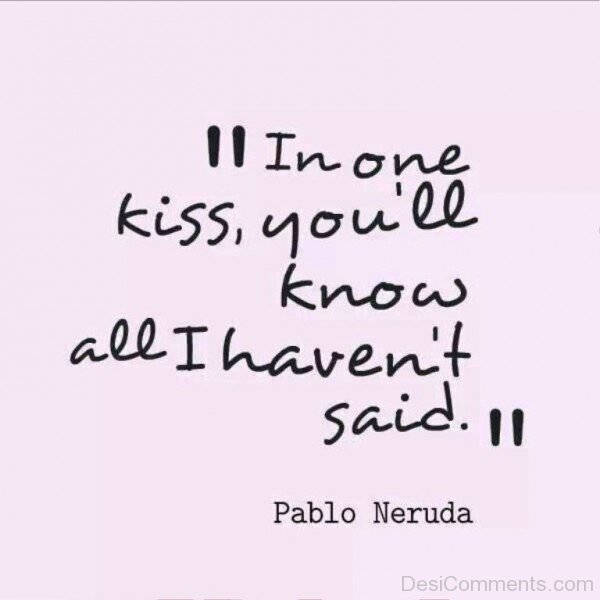 In One Kiss,You’ll Know