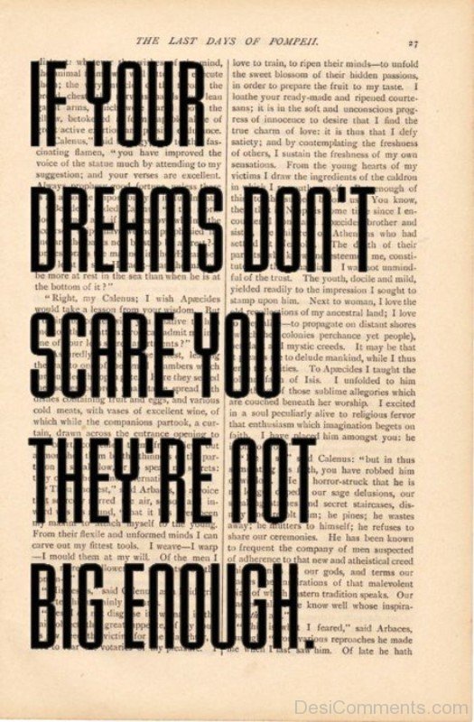 In Your Dreams Do Not Scare You They Are Not Big Enough-DC06541