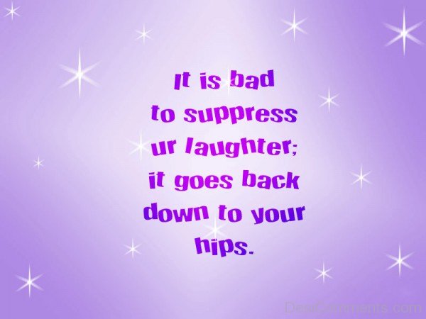 It Is Bad To Suppress