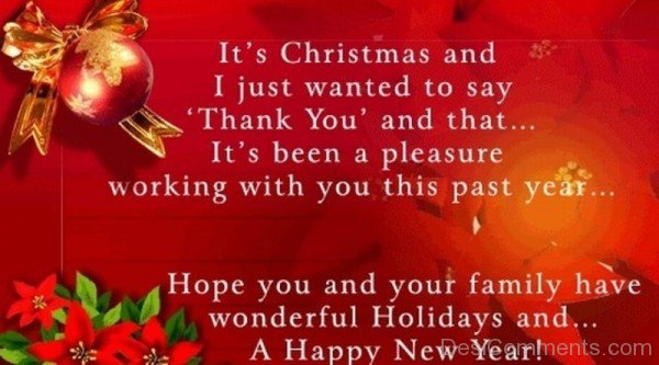 It's Christmas And I Just Want To Say Thankyou-DC229