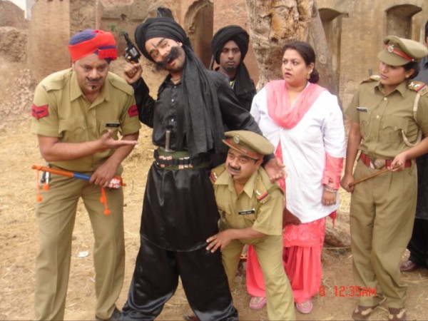 Jagtar Jaggi During A Shooting Scene