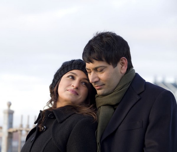 Jasbir Jassi And Tisca Chopra During Movie Scene