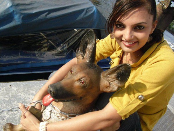 Jasmin Jassi With Dog