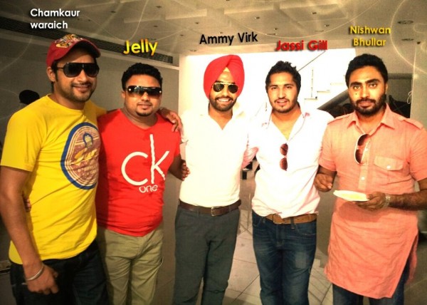 Jassi Gill Is Standing In A Celebrity Group