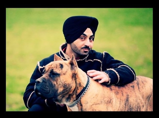 Jassi Sohal With Dog