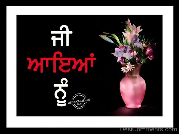 Ji aayeya nu with flower pot