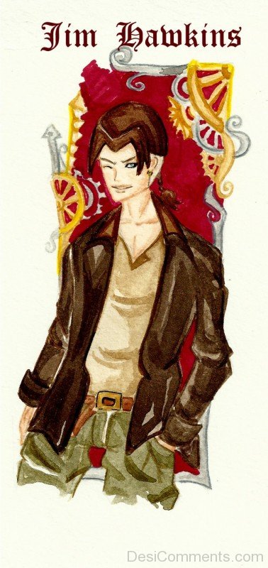 Jim Hawkins Disney Cartoon-DESI0089