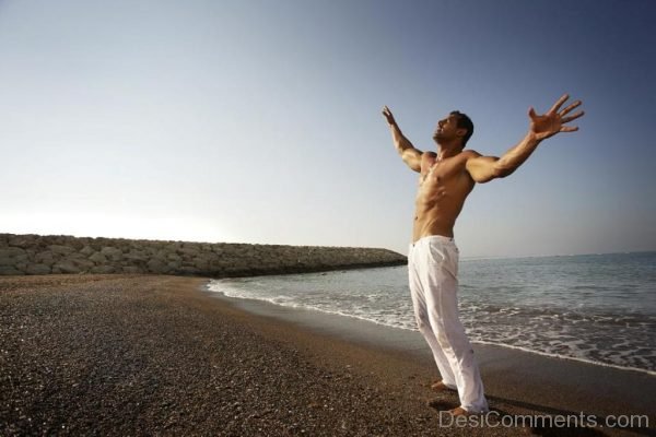 John Abraham At Beach