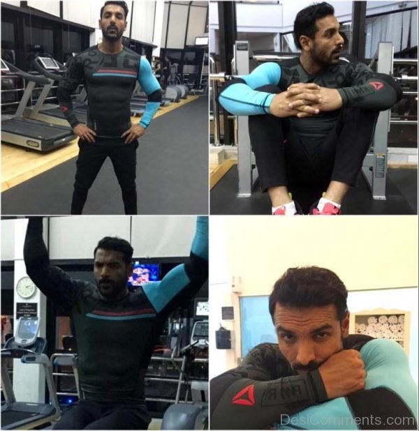 John Abraham At Gym