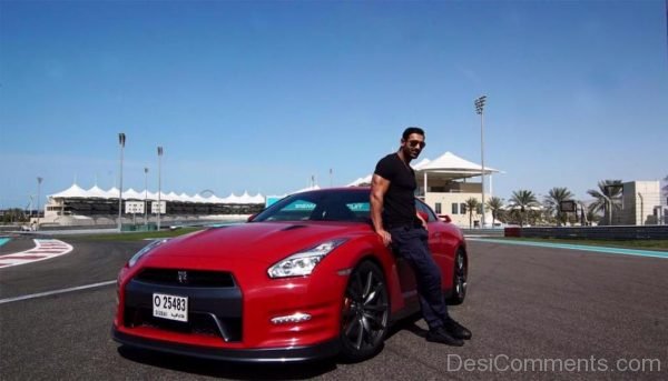 John Abraham With Car-DC33