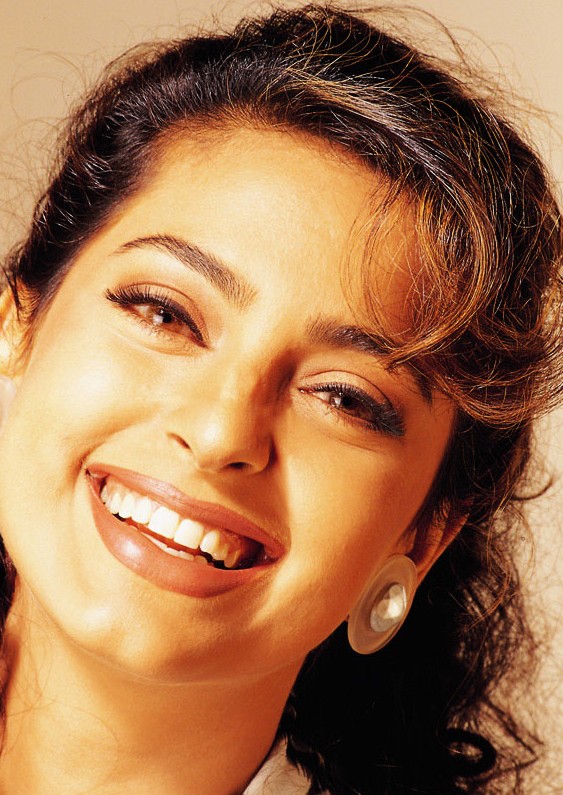 Juhi Chawla In Jubilant Mood