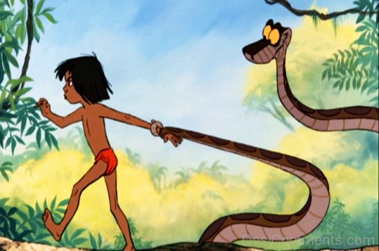 Kaa Holding Mowgli’s Hand
