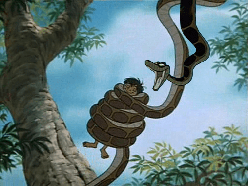 Kaa Trying To Eat Mowgli