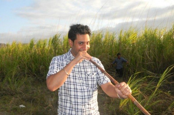 Kamal heer Is Eating A Sugar Cane