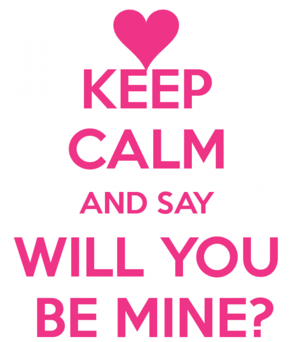 Keep Calm And Say Will You Be Mine-DC32