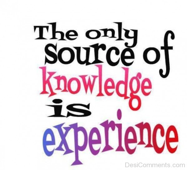 Knowledge Is Experience-dc02115