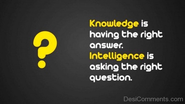 Knowledge Is Having The Right Answer-dc02116