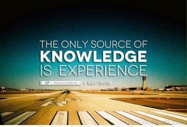 Knowledge  Is experience-dc02111